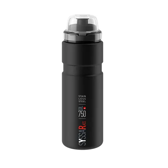 SYSSA RACE ELITE Botella de acero negro mate