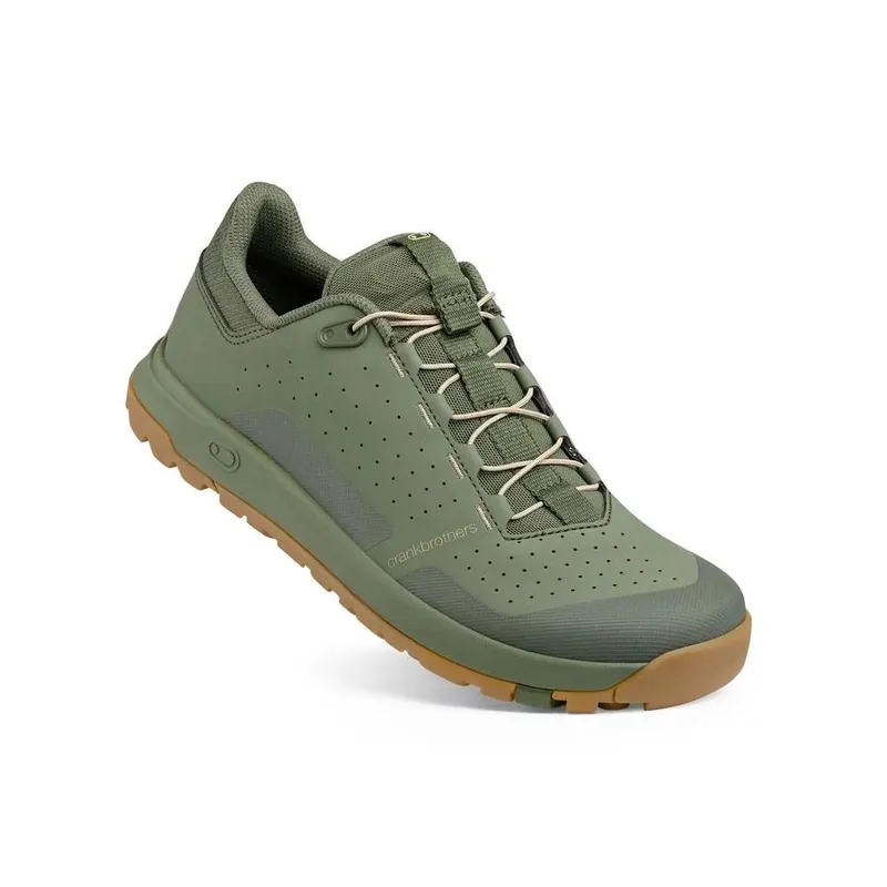 Zapatillas MTB CRANKBROTHERS STAMP TRAIL SPEED LACE Verde/Arena/Goma