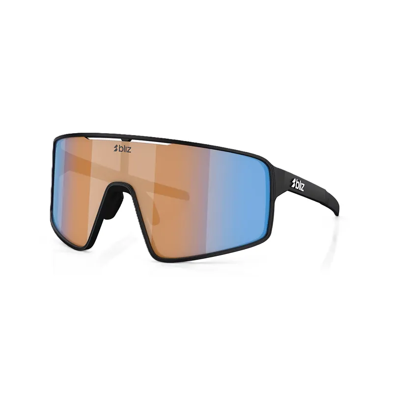 BLIZ P001 S Gafas Coral Negro Mate/Azul Naranja Lente de Irdium