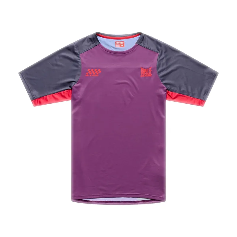 Maillot manga corta TROY LEE DESIGNS SKYLINE PRO FANGS ARMY Sangria