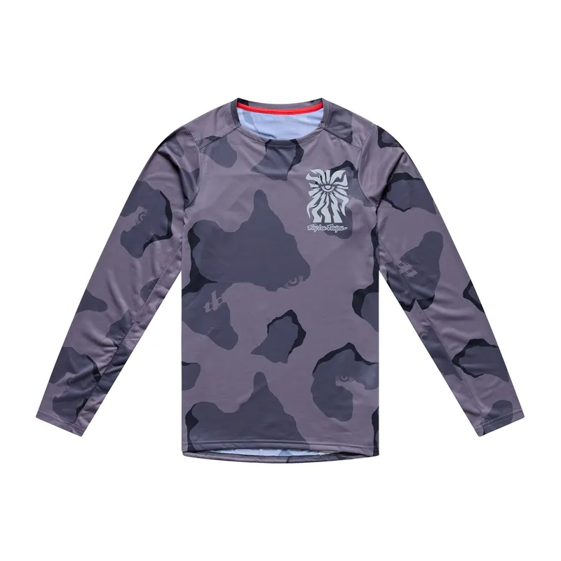 Maillot de manga larga TROY LEE DESIGNS SKYLINE PRO FLOW CAMO Carbono