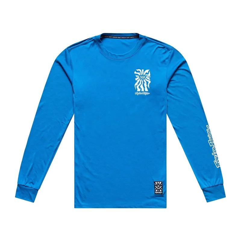 TROY LEE DESIGNS SKYLINE RIDE ONE EYE AERO Maillot Manga Larga Azul