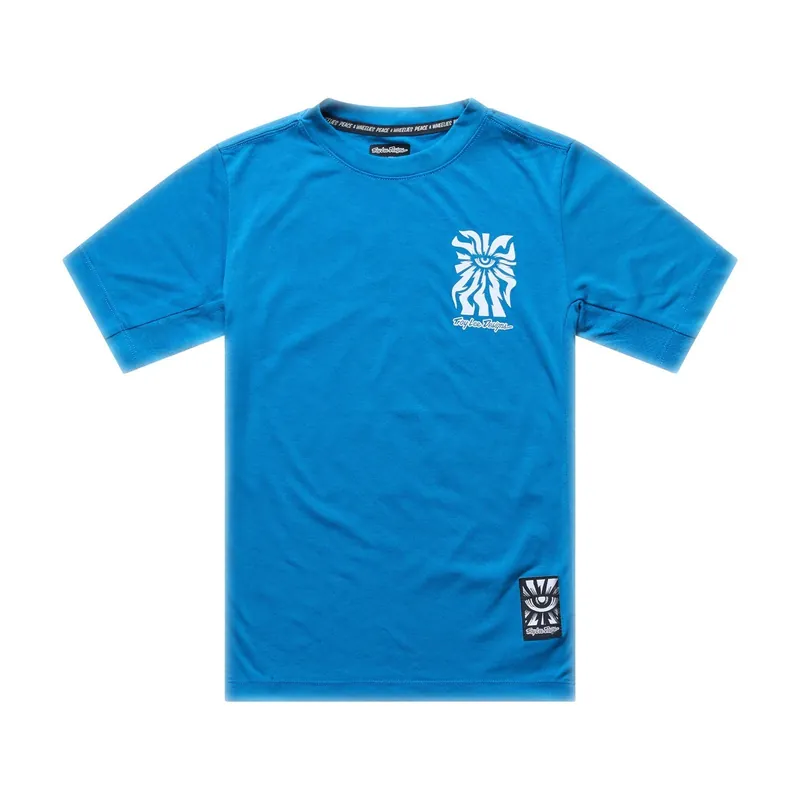 Maillot manga corta TROY LEE DESIGNS SKYLINE RIDE ONE EYE AERO Niño Azul