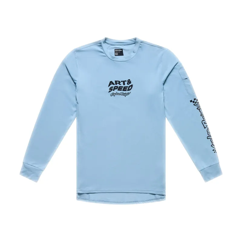 TROY LEE DESIGNS RUCKUS RIDE WAVES Maillot Manga Larga Azul