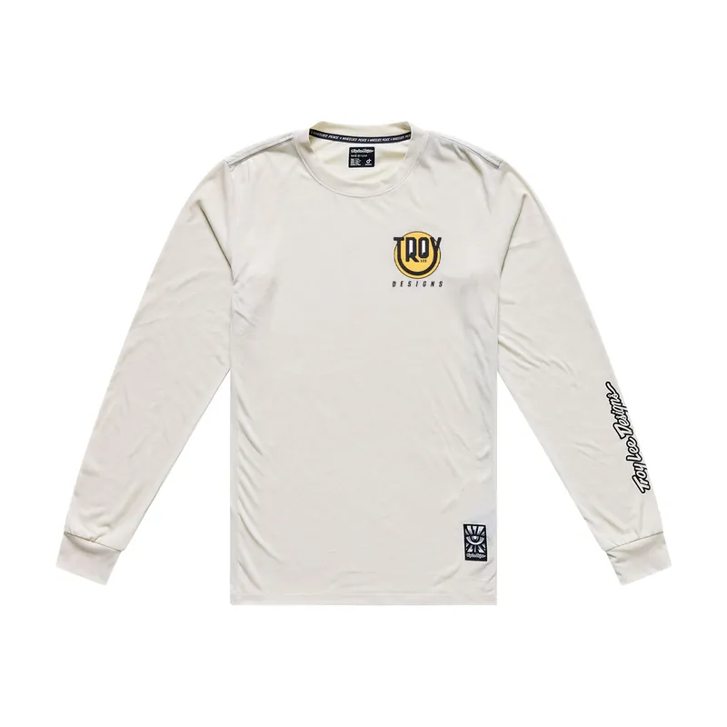Maillot TROY LEE DESIGNS SKYLINE RIDE HAPPY Junior de manga larga en pómez