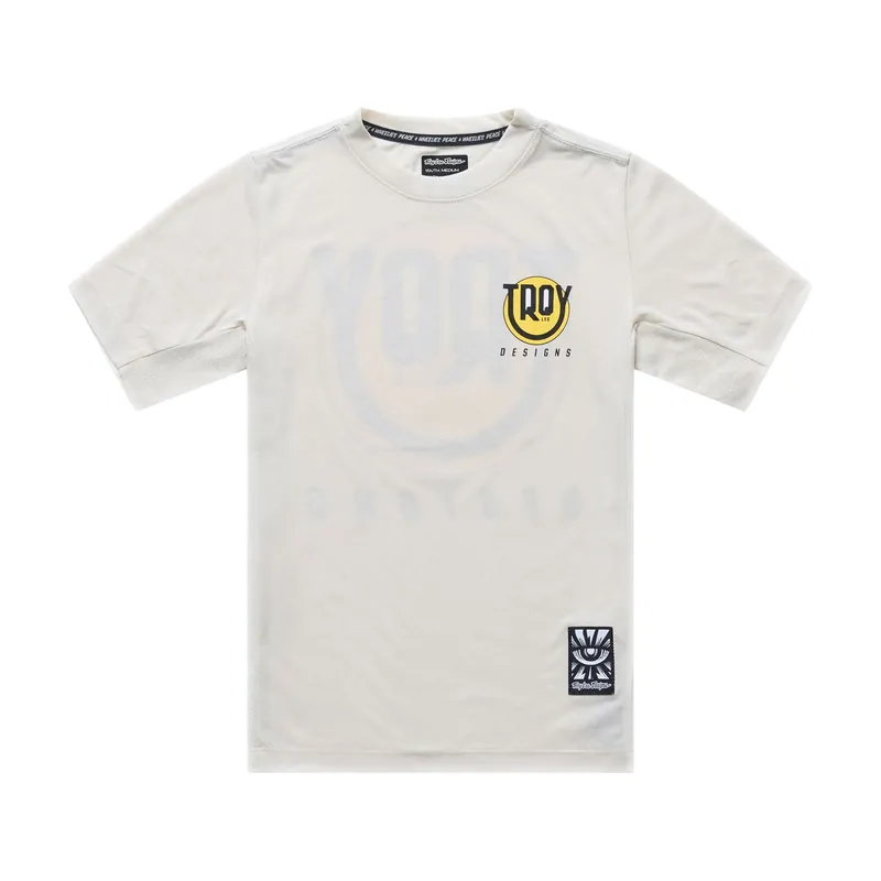 Maillot manga corta TROY LEE DESIGNS SKYLINE RIDE HAPPY Junior Pumice