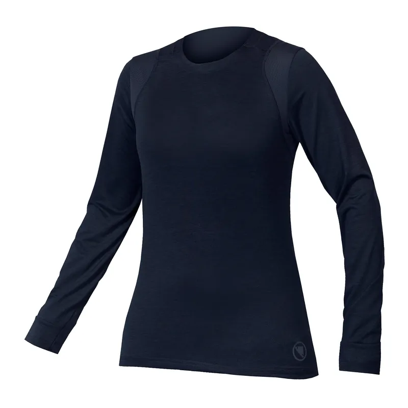 Maillot manga larga ENDURA SINGLETRACK Mujer Azul marino