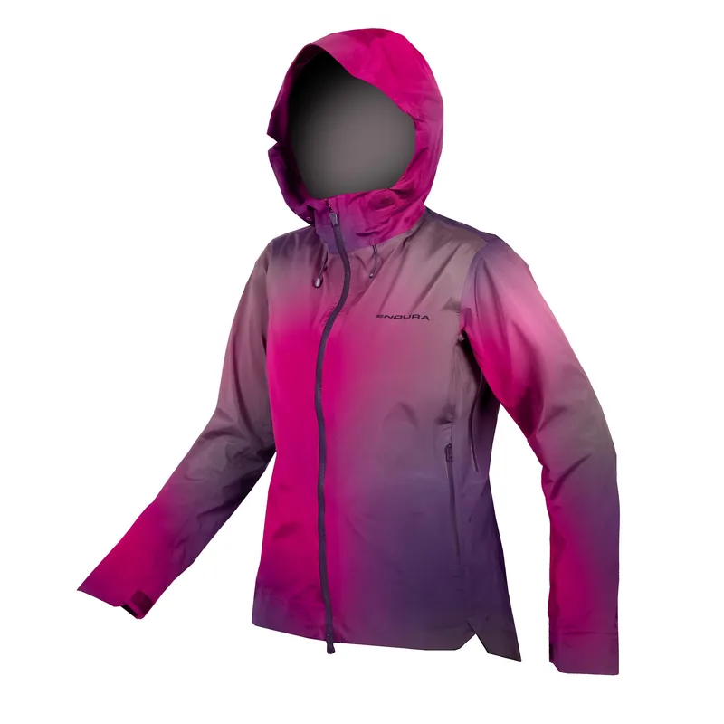 Chaqueta IMPERMEABLE ENDURA MT500 Mujer Morado
