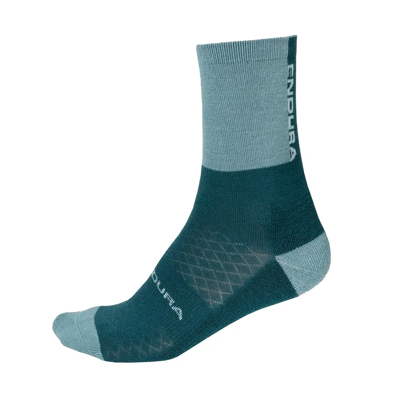 Calcetines ENDURA BAABAA MERINO WINTER Mujer Azul/Gris