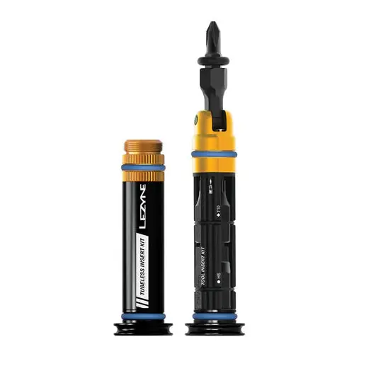 Kit de reparación Tubeless + multiherramienta M Manillar LEZYNE DUAL integrado