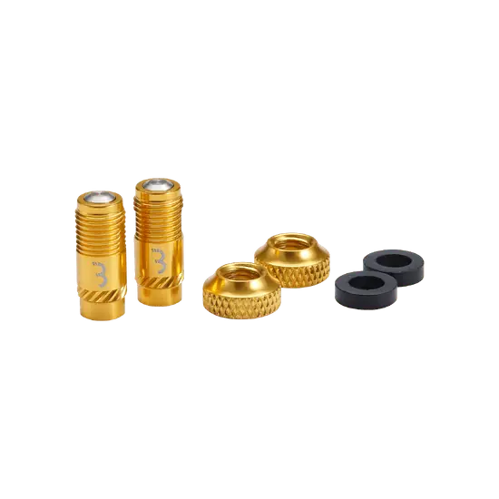 Puntas de válvula BBB CORE CAP Oro (x2)