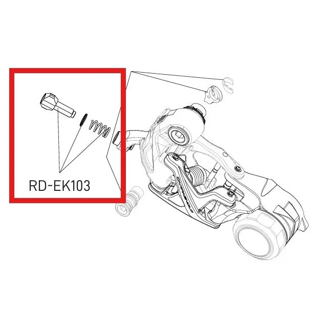 CAMPAGNOLO EKAR Kit de muelle y tornillo de ajuste del cambio trasero