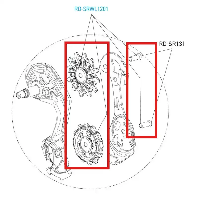 CAMPAGNOLO SUPER-RECORD 12V WRL DISC Cambio Trasero Ruedas