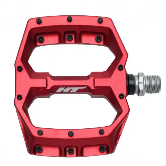 HT COMPONENTS SPIDER AF03 Pedales planos rojos