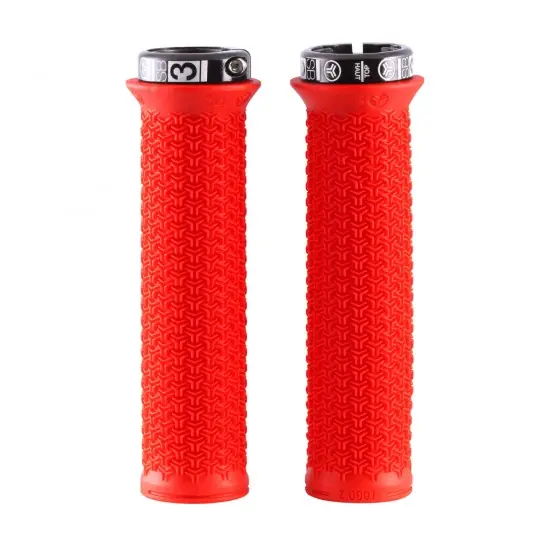 Puños SB3 LOGO 2 Lock-On 136 mm Rojo