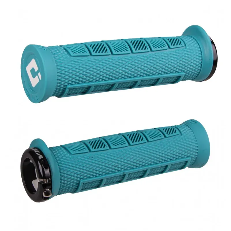 Puños ODI ELITE PRO V2.1 Lock-on 130 mm Turquesa