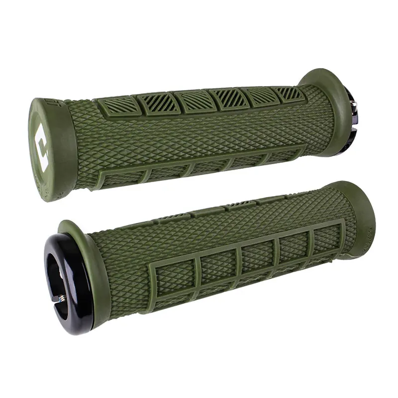 Puños ODI ELITE PRO V2.1 Lock-on 130 mm Oliva