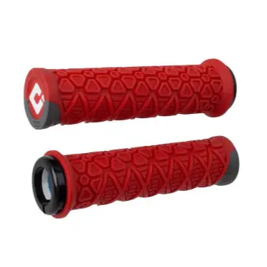 Puños ODI VANQUISH Lock-On 135 mm Rojo