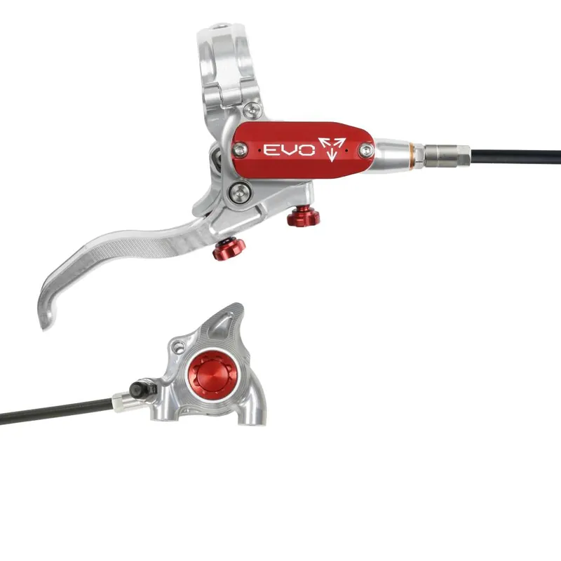Freno trasero HOPE TECH 4 EVO X2 FM Plata/Rojo