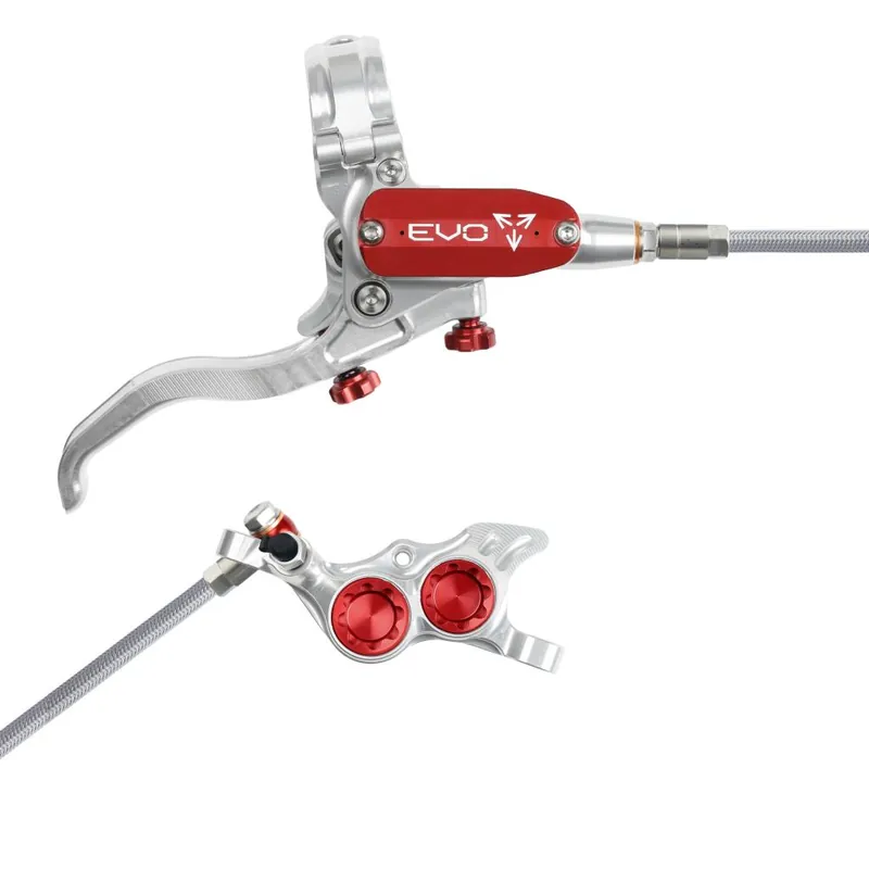 Freno trasero HOPE TECH 4 EVO TR4 Aviation Plata/Rojo