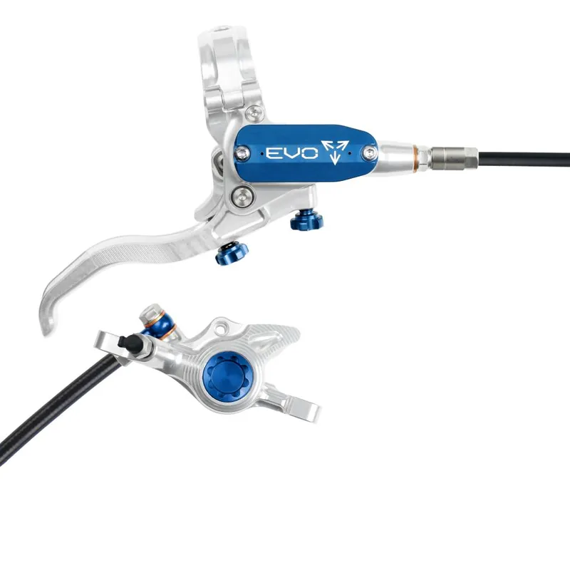 Freno trasero HOPE TECH 4 EVO X2 PM Plata/Azul