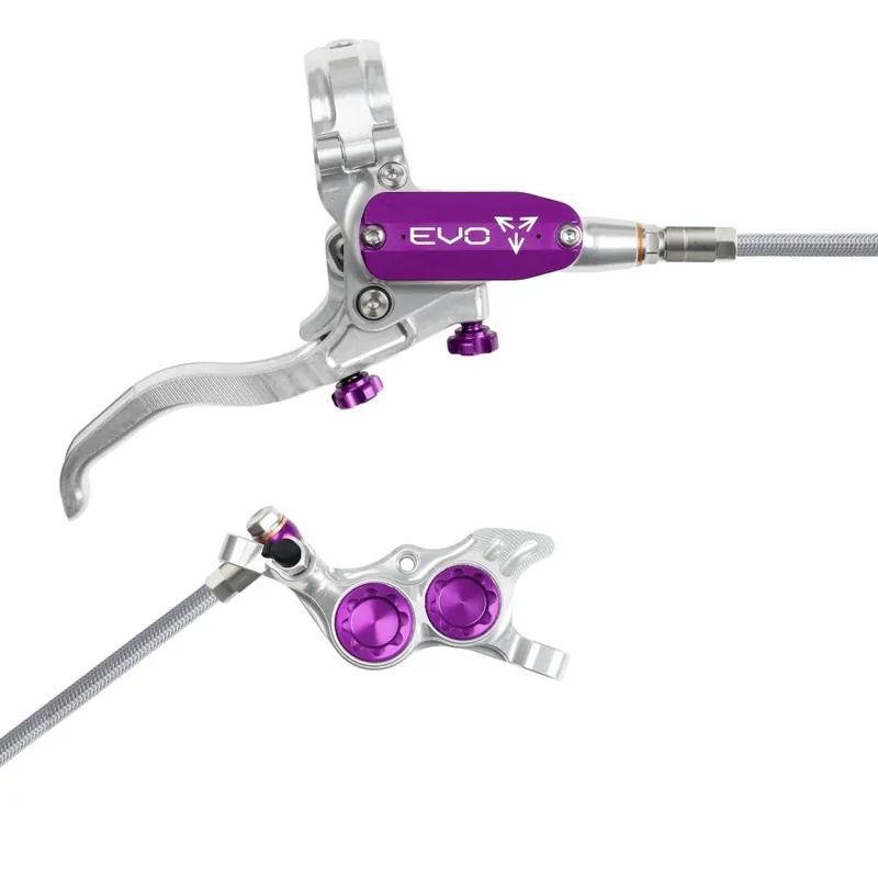 Freno trasero HOPE TECH 4 EVO TR4 Aviation Plata/Violeta