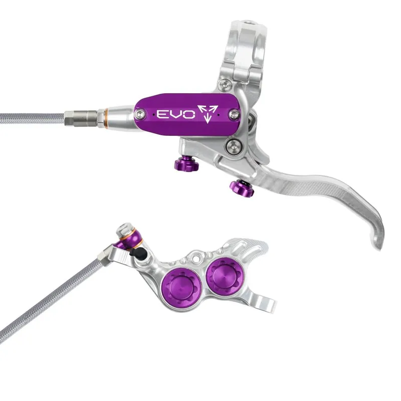 Freno delantero HOPE TECH 4 EVO GR4 Aviation Plata/Violeta