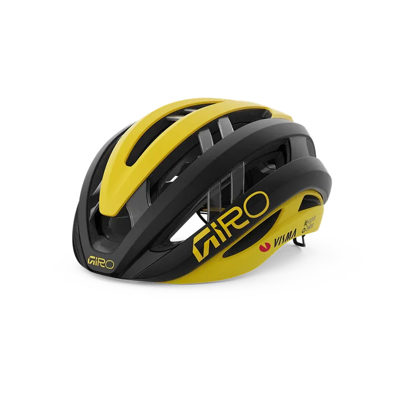 Casco de carretera GIRO ARIES MIPS SPHERICAL VISMA LEASE A BIKE Negro/Amarillo