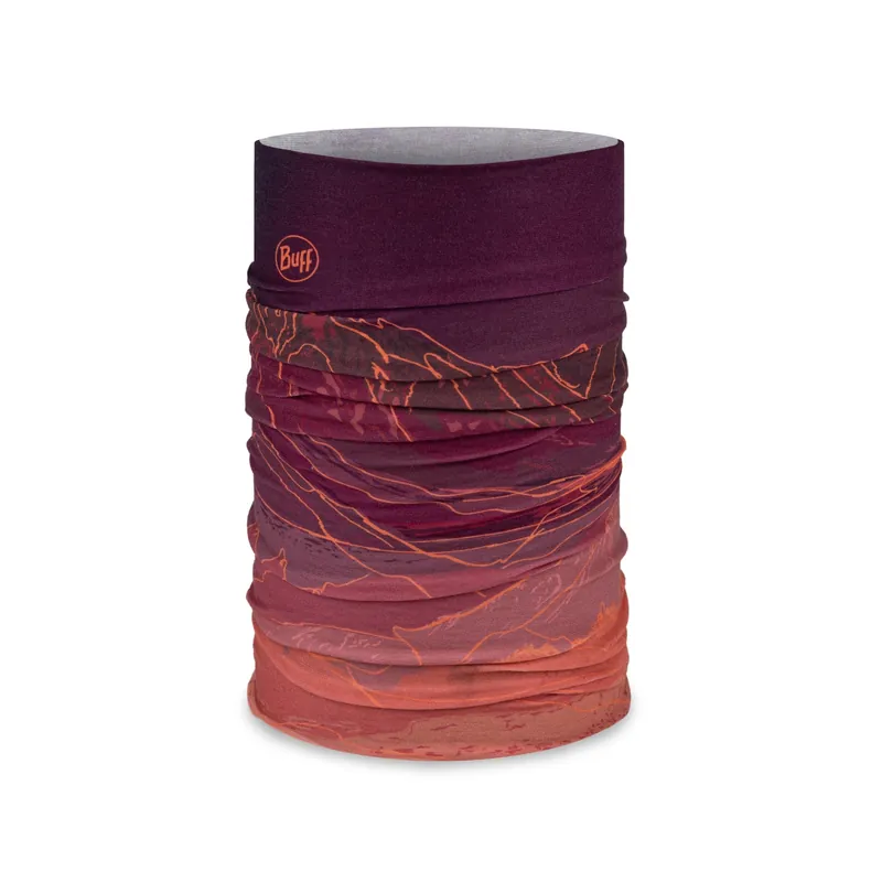 BUFF ORIGINAL ECOSTRETCH Collar Unal Burdeos/Naranja