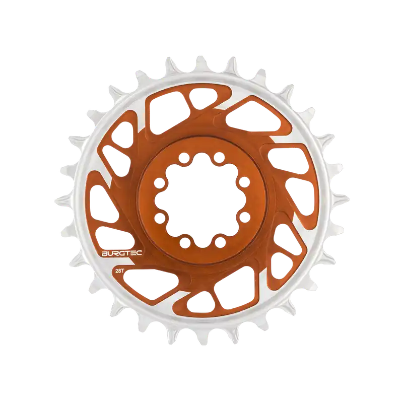 Mono plato BURGTEC THICK THIN 12V BOOST Direct Mount 8 Tornillos Tipo T Narrow Wide Offset 3mm Bronce