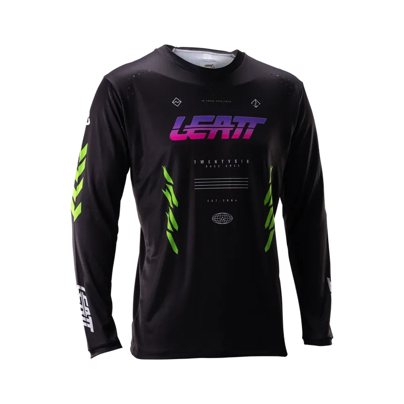 Maillot manga larga LEATT MTB GRAVITY 4.0 Negro/Morado