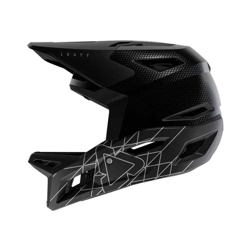 LEATT MTB GRAVITY 6.0 CARBON Casco Stealth Negro/Gris