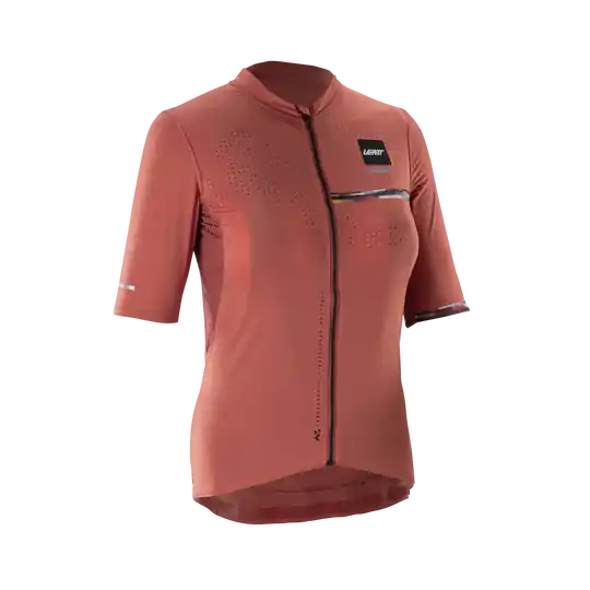 Maillot manga corta LEATT MTB ENDURANCE 5.0 CARGO Mujer Rojo