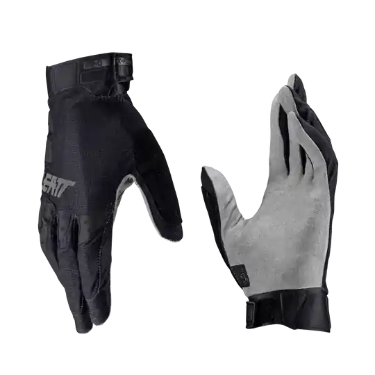 LEATT MTB 2.0 X-FLOW Stealth Gloves Negro/Gris