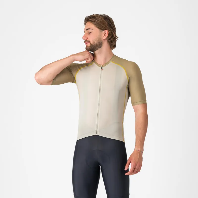 Maillot CASTELLI UNLIMITED ENDURANCE 3 Beige/Caqui