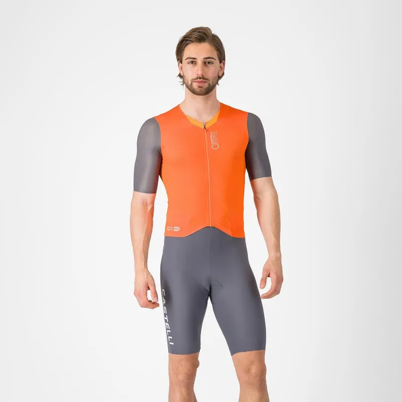 CASTELLI mono SATURDAY MORNING naranja/gris