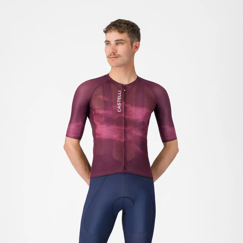 Maillot de manga corta CASTELLI CLIMBER'S A/C Burdeos
