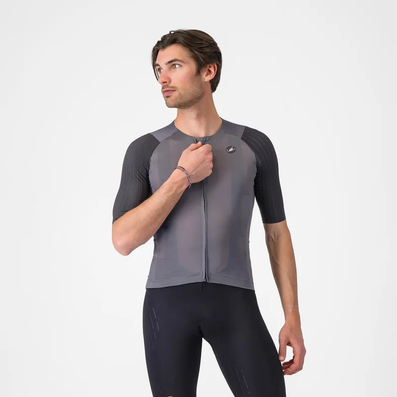 Maillot de manga corta CASTELLI AERO RACE 8S Gris
