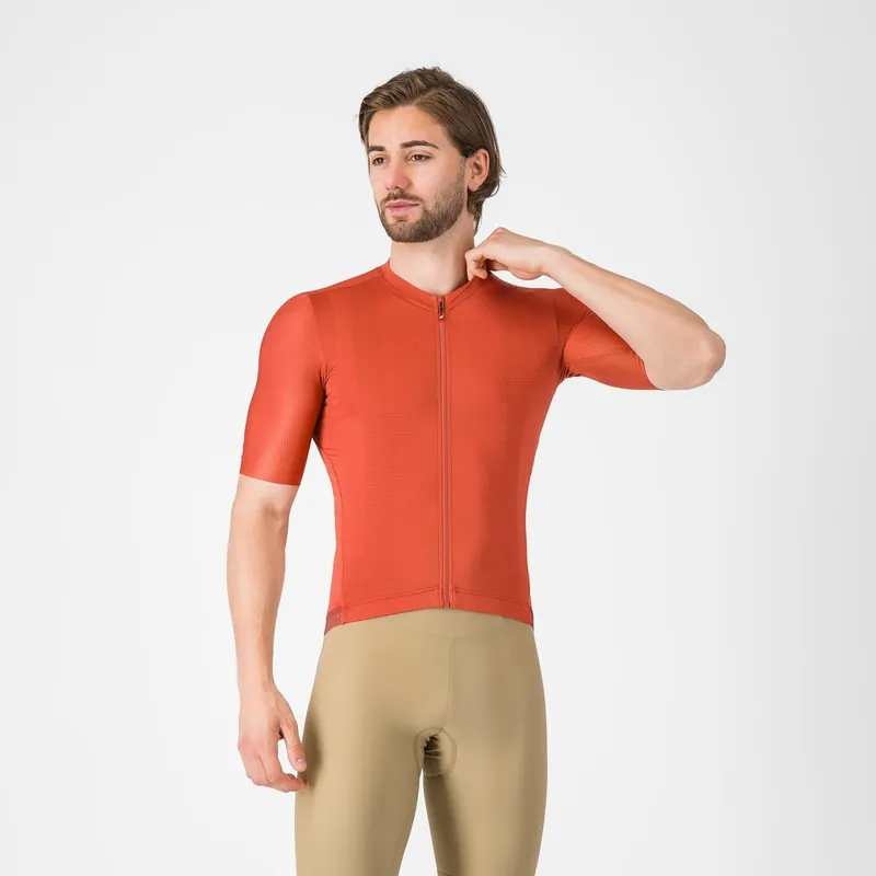 Maillot de manga corta CASTELLI ESPRESSO 2 Pimentón