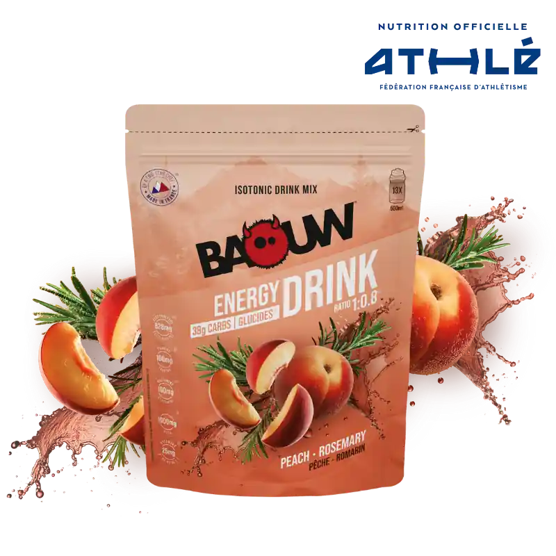 BAOUW ISOTONIC Bebida Energética (585g) Melocotón Romero