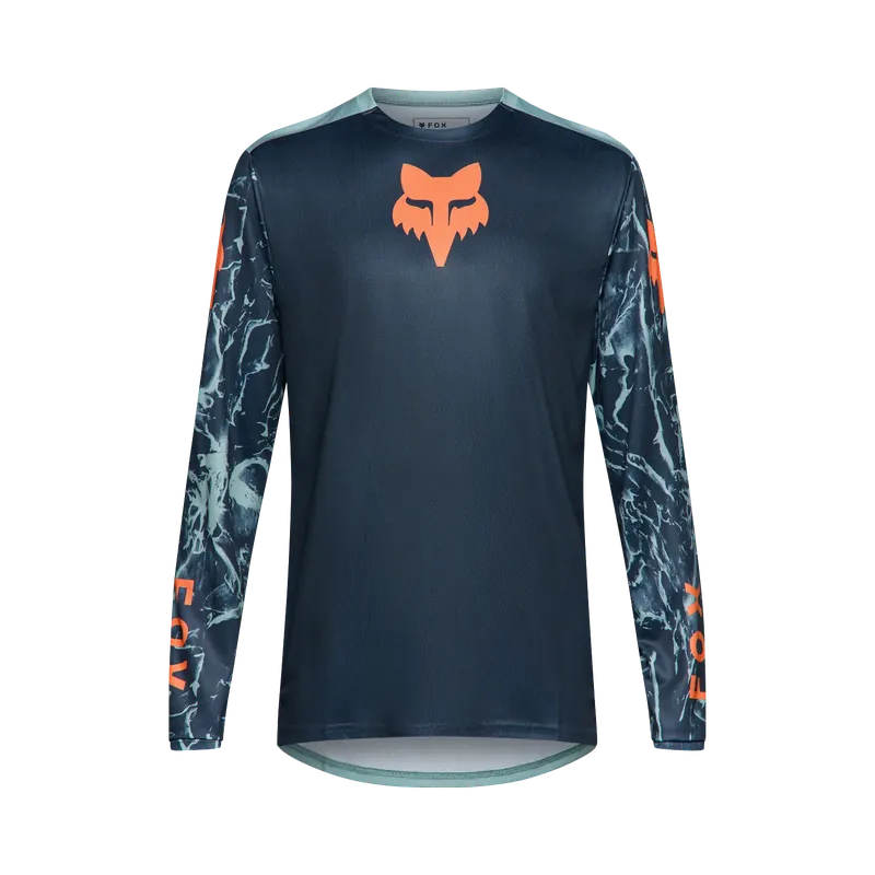 FOX RANGER IMAGE PRINT Maillot Manga Larga Azul Ártico