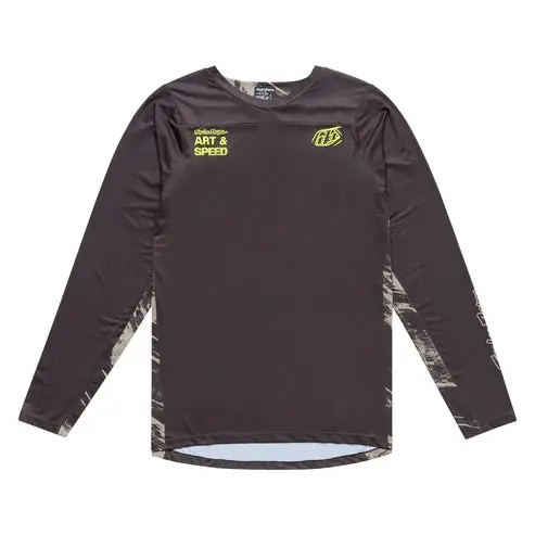 Maillot de manga larga TROY LEE DESIGNS SKYLINE Gris/Negro