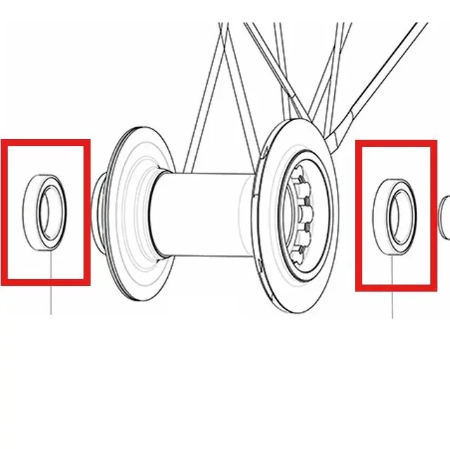Kit 2 cojinetes de buje MAVIC 17x26x5mm (6803)