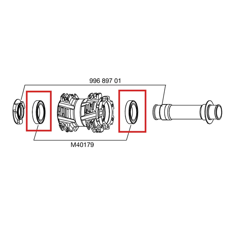 Kit 2 Rodamientos Eje Cubo Delantero MAVIC 20mm 25x37x7mm (6805)