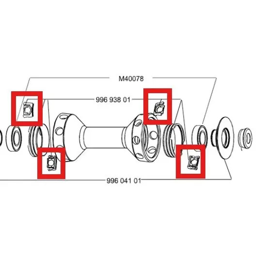 Juego de 2 anillos de plata MAVIC TRACOMP + clips