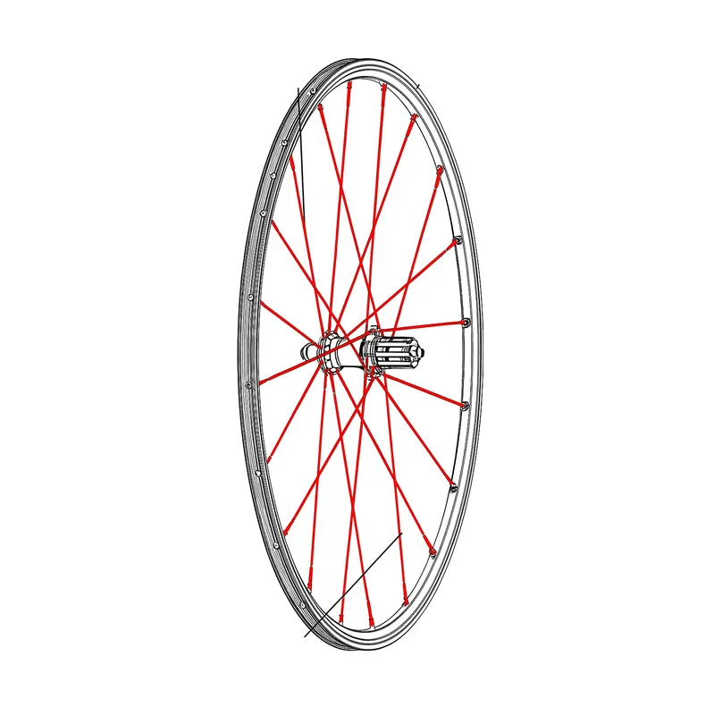Kit de 12 radios traseros MAVIC CROSSRONE/CROSSRIDE FTS-X 262mm