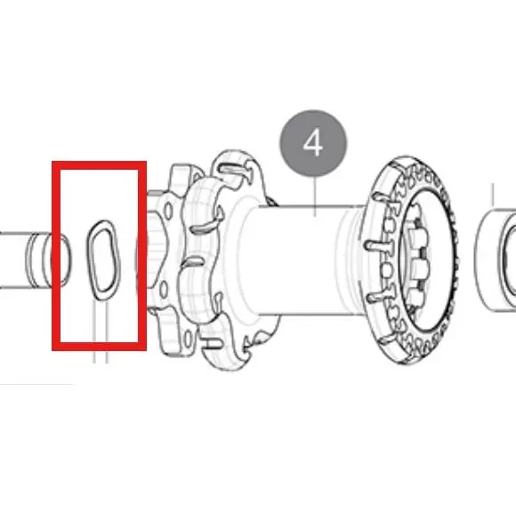 Kit de 3 arandelas onduladas MAVIC para el sistema ID360 sobre rodamientos 6903