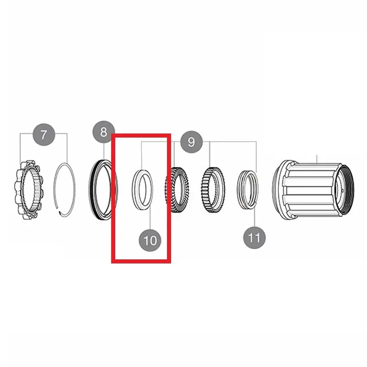 Kit de 3 arandelas reductoras de ruido MAVIC para el sistema ID360 MTB