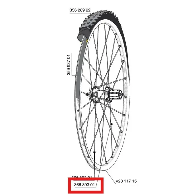 Kit de 12 radios traseros MAVIC CROSSROC/CROSSRIDE UST/CROSSMAX ELITE/XA ELITE 27.5" ALLROAD ELITE ROUTE+ 650 275mm