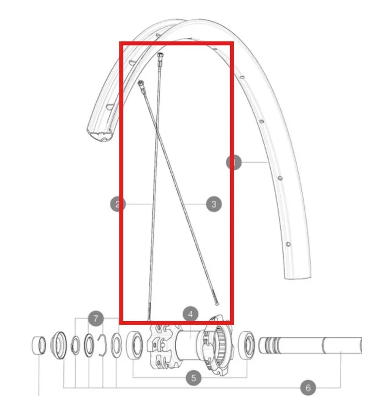 Kit de 12 radios MAVIC CROSSMAX LIGHT 29'' 294mm Ar